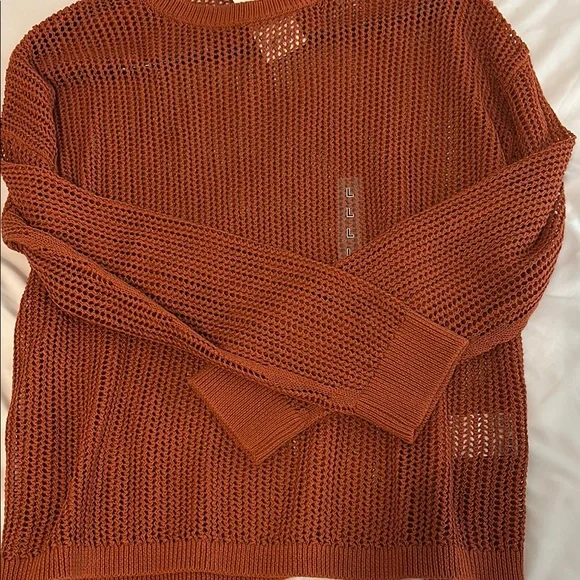 Uniqlo Mesh Sweater Crew Neck Women L NWT - Picture 5 of 7